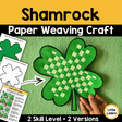 Shamrock paper weaving craft