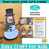 Snowman Photo Craft