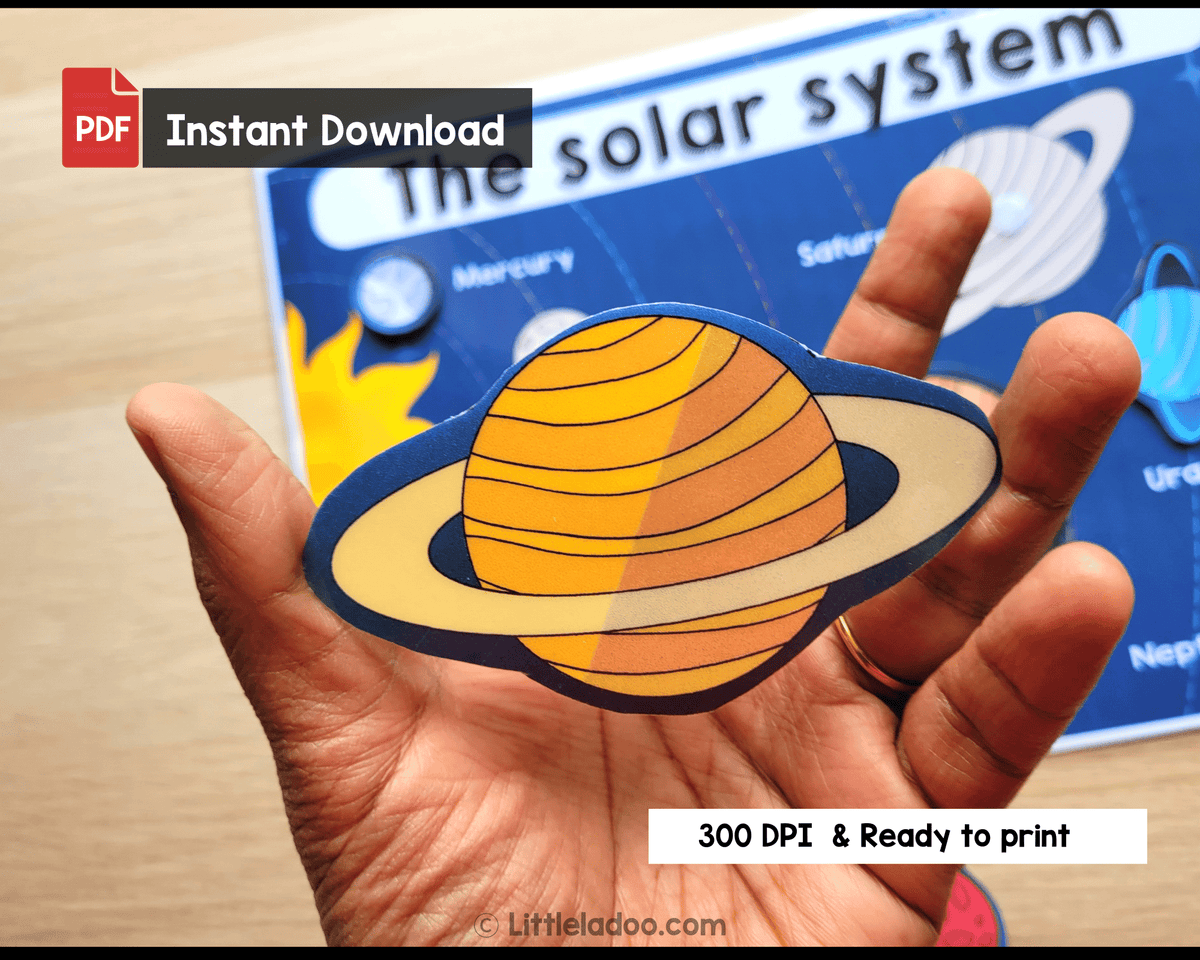 Solar System Printable – LittleLadoo