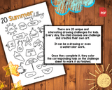 Summer Drawing Prompts Printable