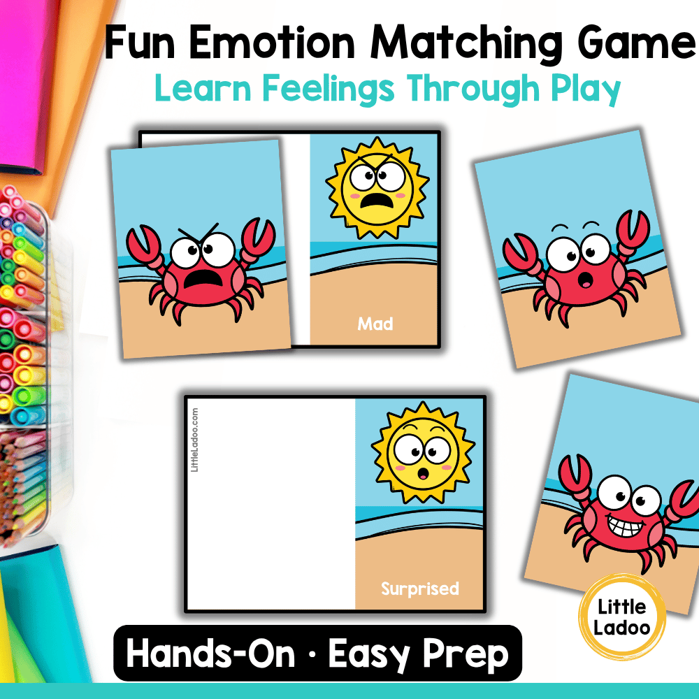 Summer Emotions Matching Cards