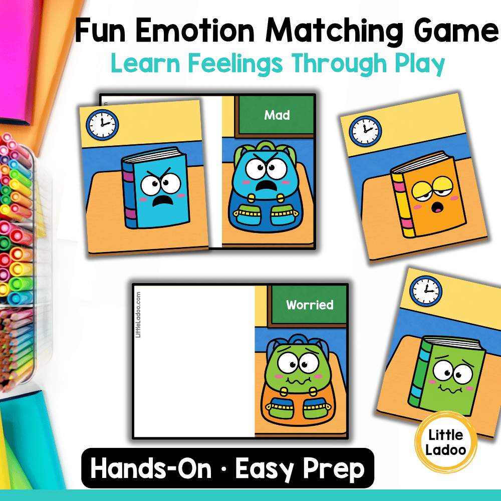 School Emotions Matching Activity 1