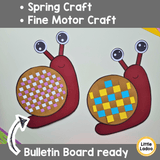 Snail Paper Weaving Craft | Spring Fine Motor Activity
