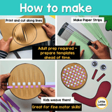 Snail Paper Weaving Craft | Spring Fine Motor Activity