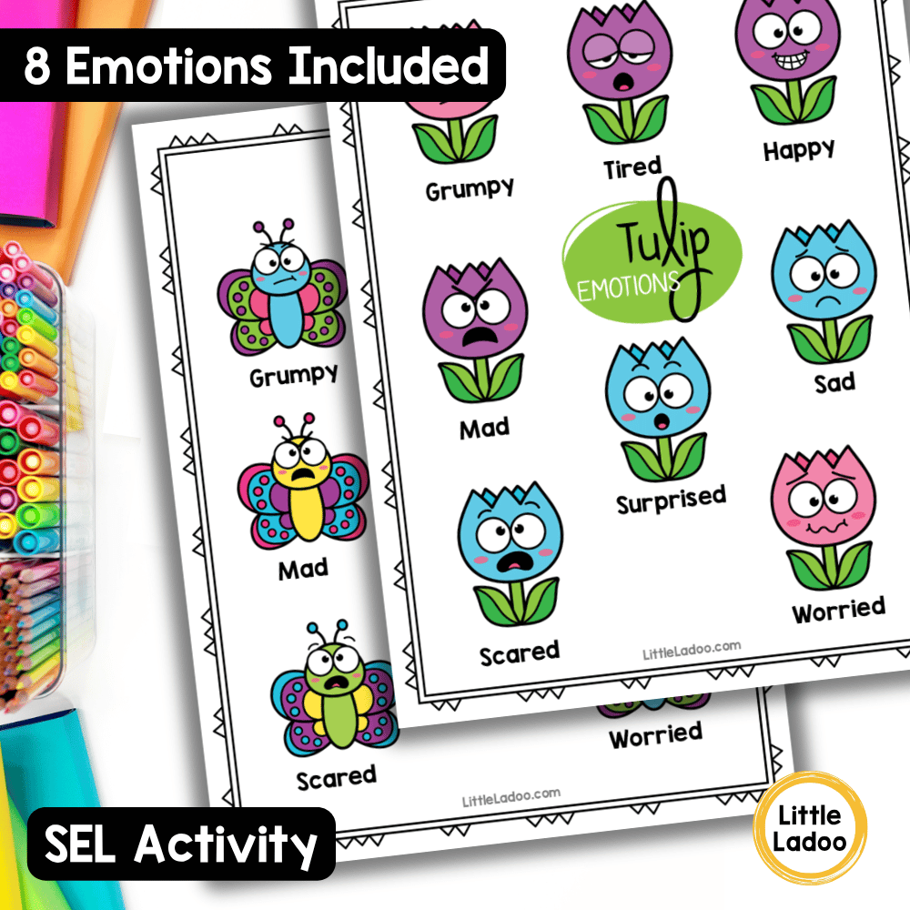 Spring Emotions Matching Cards