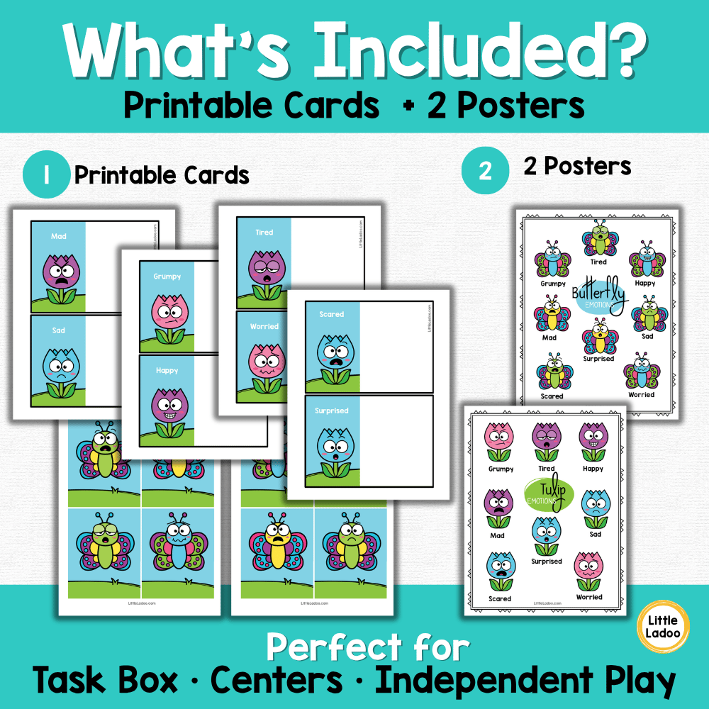 Spring Emotions Matching Cards