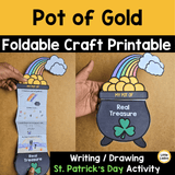 Pot of Gold Craft | St. Patrick's Day Writing & Drawing Foldable