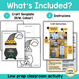 Pot of Gold Craft | St. Patrick's Day Writing & Drawing Foldable