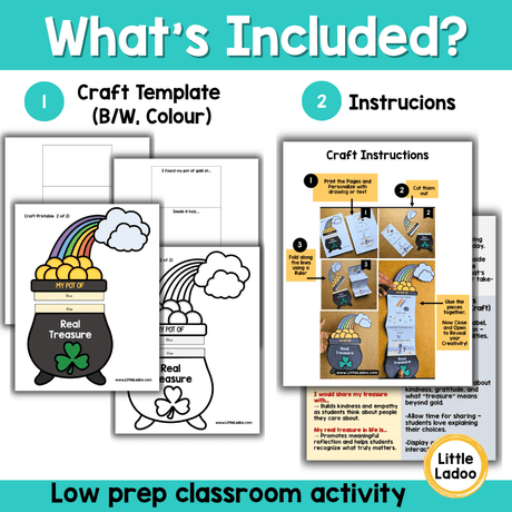 Pot of Gold Craft | St. Patrick's Day Writing & Drawing Foldable