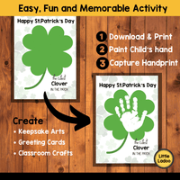 St Patrick's Handprint Art Printable {3 Designs}