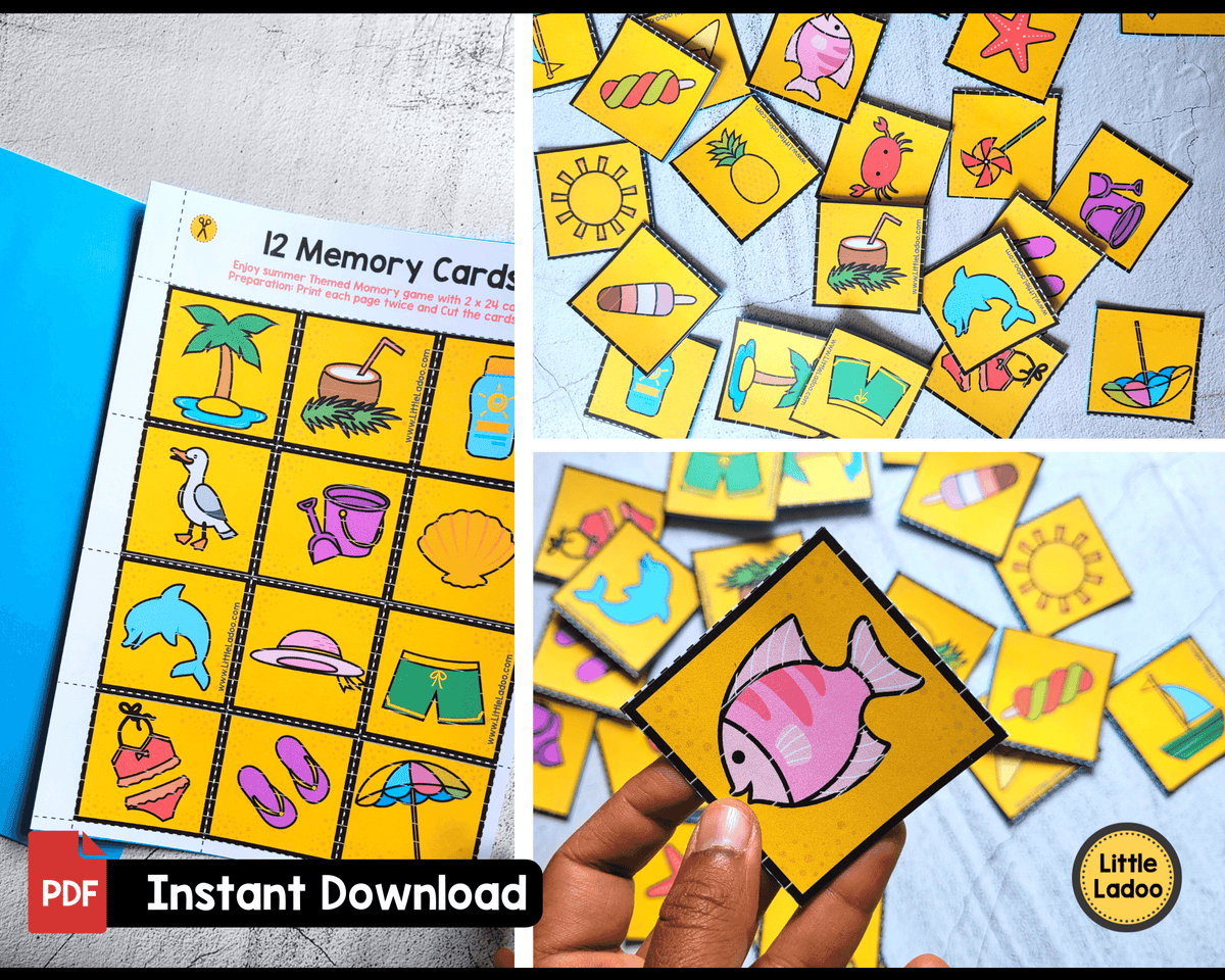 Memory Game Solution Memory Game Printable