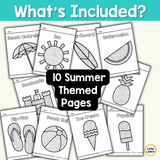 Summer Q-Tip Painting Printable | Dot Art Fine Motor Activities