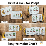 Sunflower Life Cycle Craft Printable | Foldable Sequencing Activity