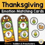 Thanksgiving Emotions Matching Activity