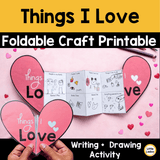 Things I Love Craft | Valentine’s Day Writing & Drawing Foldable