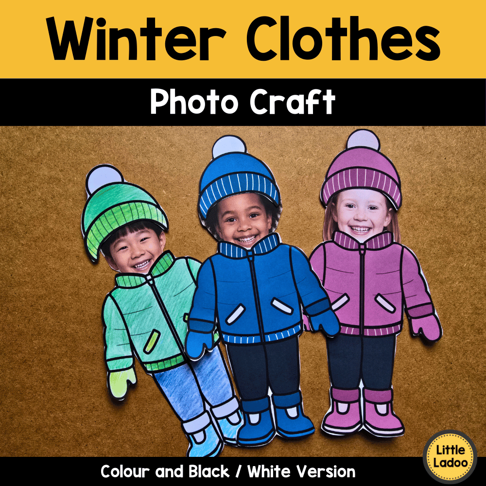 Winter Clothes Photo Craft