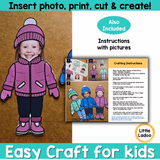 Winter Clothes Photo Craft