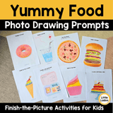 Yummy Food Photo Drawing Prompts for Kids