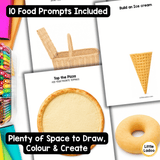 Yummy Food Photo Drawing Prompts for Kids