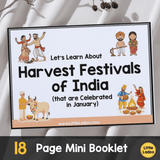 Harvest Festivals of India Mini Booklet Printable