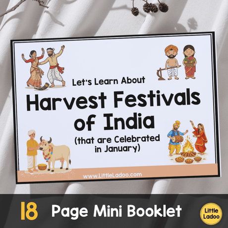 Harvest Festivals of India Mini Booklet Printable