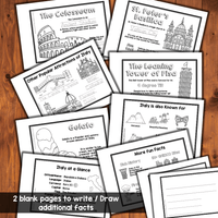 Italy Country Study Booklet Printable