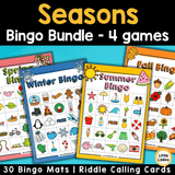 Seasons Bingo Game Printable Bundle