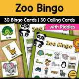 Zoo Bingo Game Printable