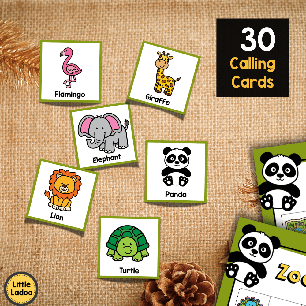 Zoo Bingo Game Printable