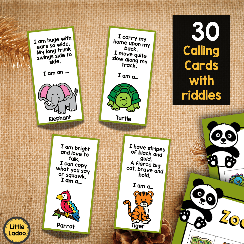 Zoo Bingo Game Printable