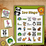 Zoo Bingo Game Printable