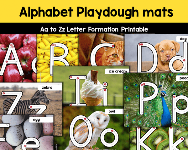 Alphabet Playdough mats - Correct Letter Formation