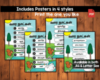 Days of the Week (Tamil) - Printable Poster