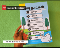 Days of the Week (Tamil) - Printable Poster