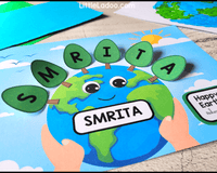 Earth Day Editable Name Craft