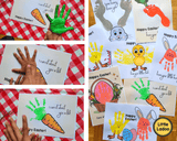 Easter Handprint Art Printable {8 Designs}