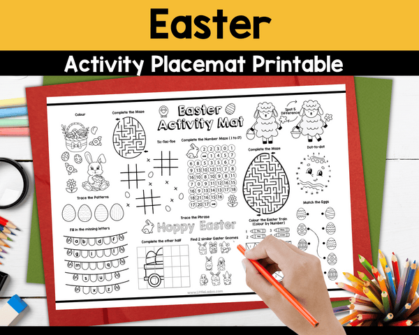 Easter Activity Placemat Printable