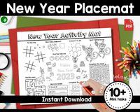 New Year Placemat Printable