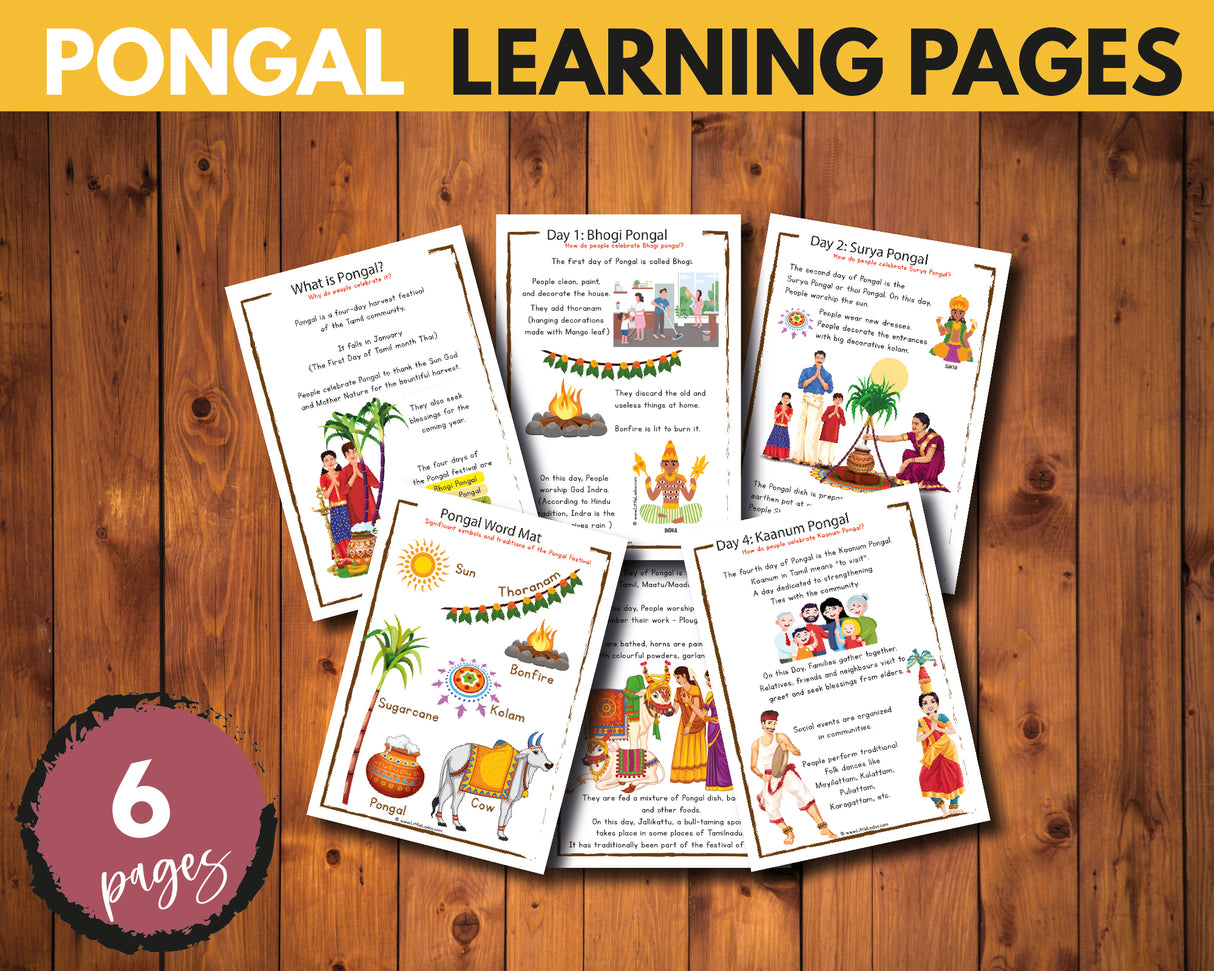 Pongal Activity Pack {50 Pages}