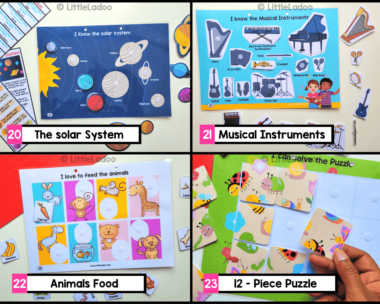 Preschool Busy Book { 24 Activities }