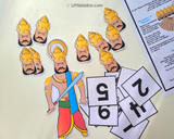 Ravana Counting 1 to 10 Printable
