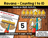 Ravana Counting 1 to 10 Printable
