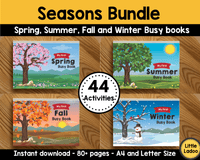 Seasons Busy Book Bundle { 44 Activities }