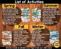 Seasons Busy Book Bundle { 44 Activities }