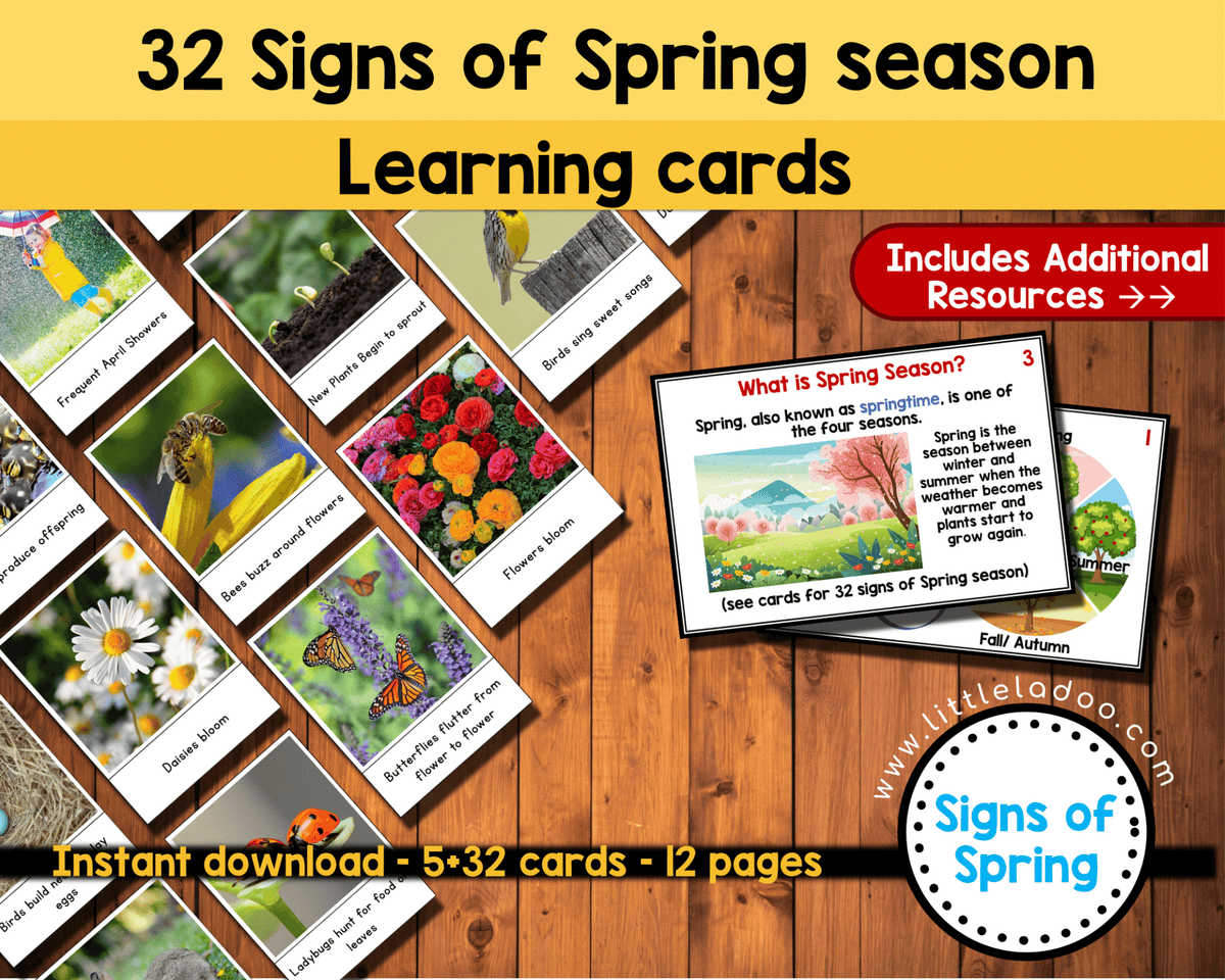 Spring Warning Sign Signs of Spring printable – LittleLadoo