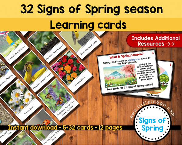 Signs of Spring printable – LittleLadoo