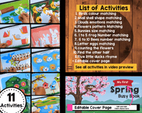 Spring busy book {11 activities}