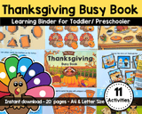 Thanksgiving Busy Book {11 Activities}