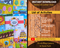Toddler Busy Book {15 Activities}