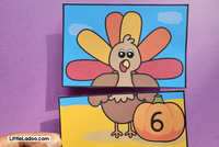 Turkey Counting 1 to 20 Printable